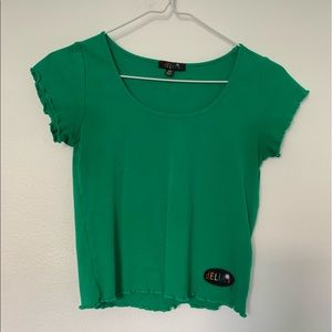 Delia'S Green Crop Top